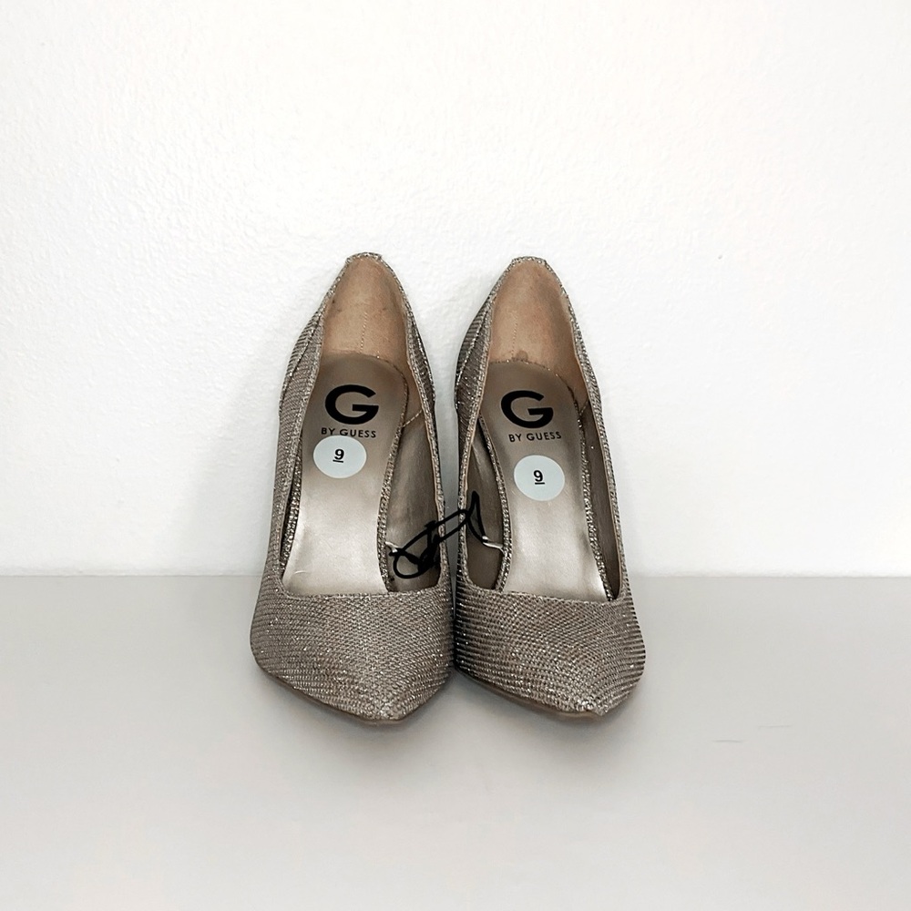 G by Guess Gold Stiletto Heels